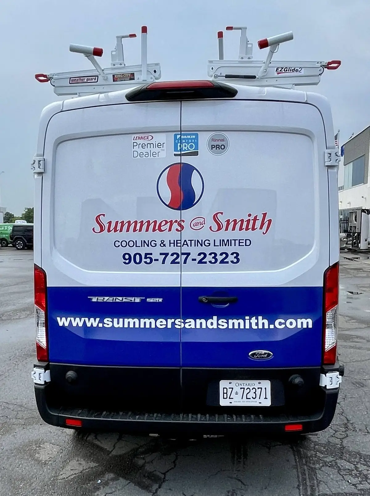 Summers & Smith Cooling & Heating Ltd vehicle wrap, photo 3