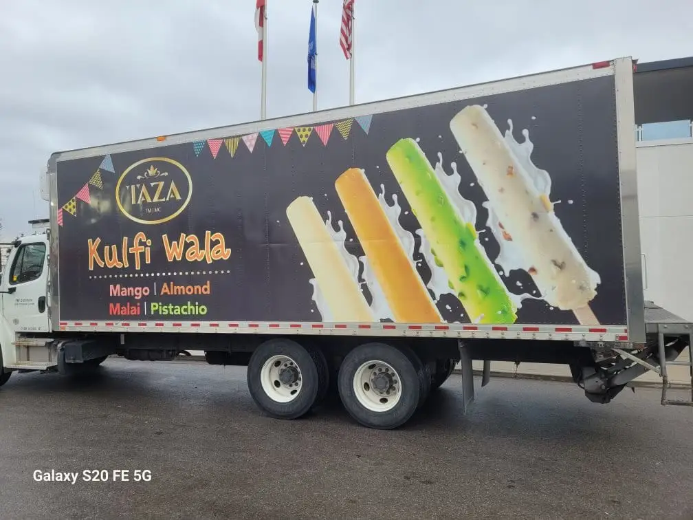 TAZA Food Products Inc vehicle wrap, photo 1
