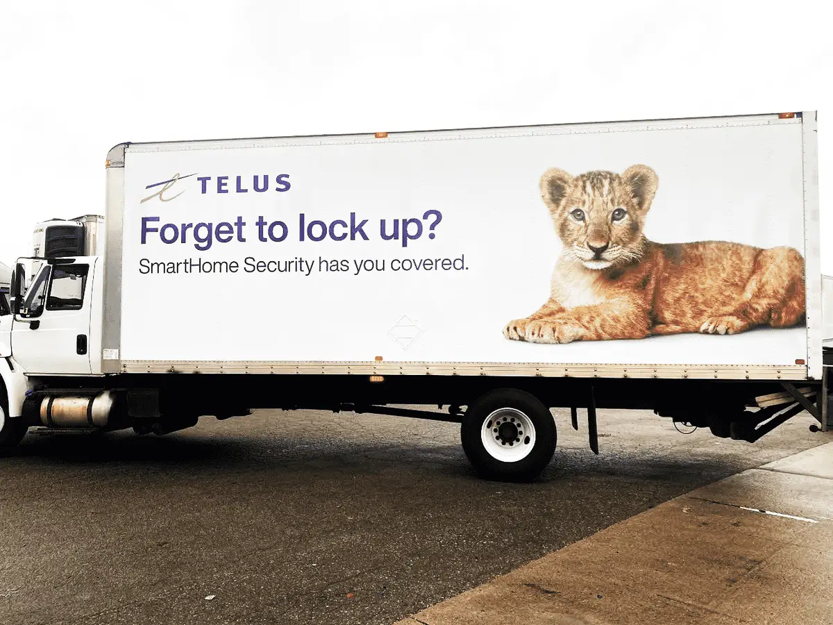 TELUS vehicle wrap, photo 1