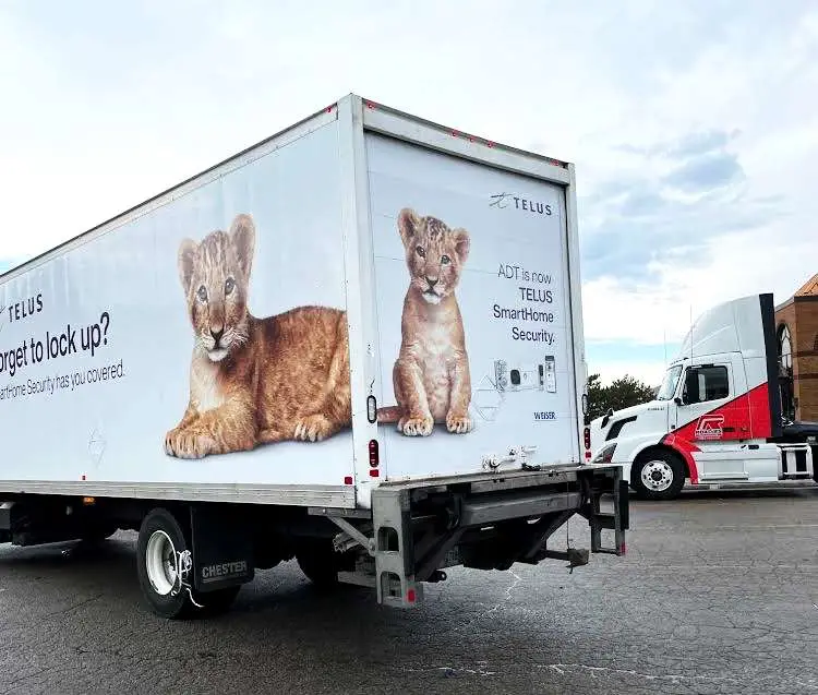 TELUS vehicle wrap, photo 3