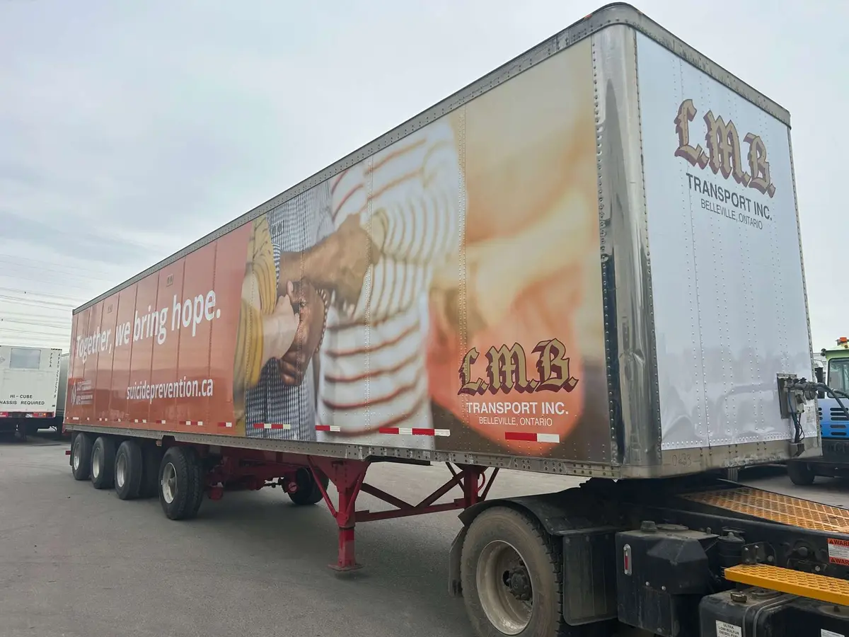 The Canadian Association for Suicide Prevention (CASP) vehicle wrap, photo 2