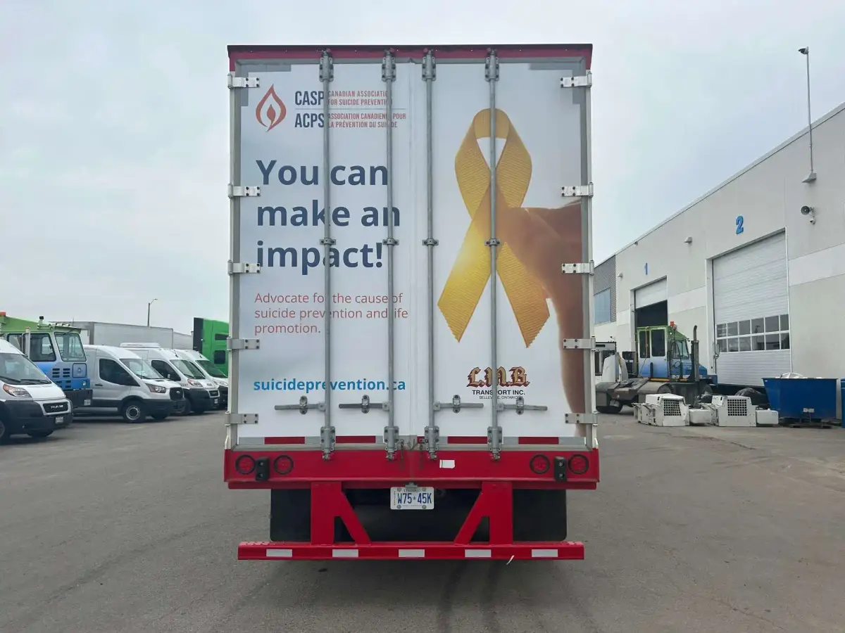 The Canadian Association for Suicide Prevention (CASP) vehicle wrap, photo 5