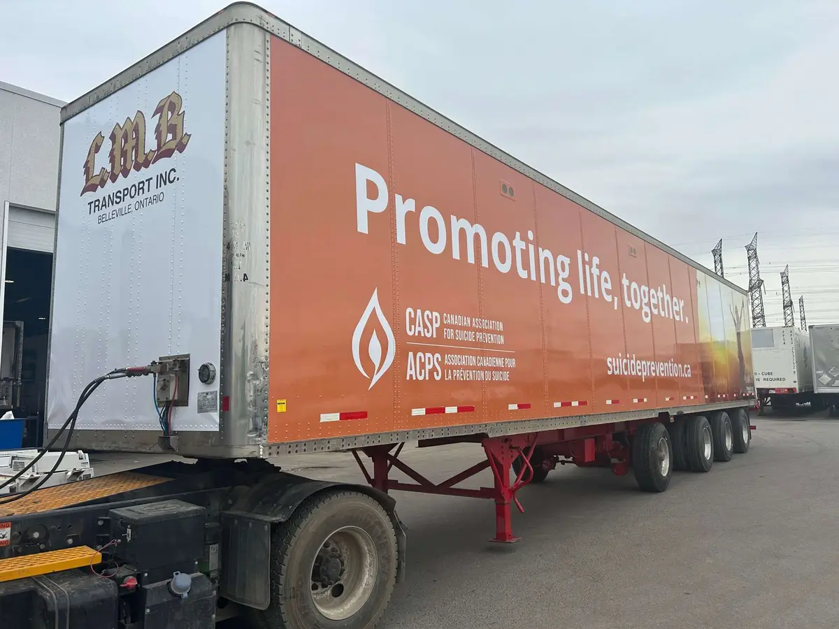 The Canadian Association for Suicide Prevention (CASP) vehicle wrap, photo 6