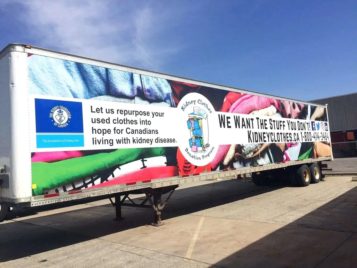 The Kidney Clothes Program vehicle wrap, photo 2