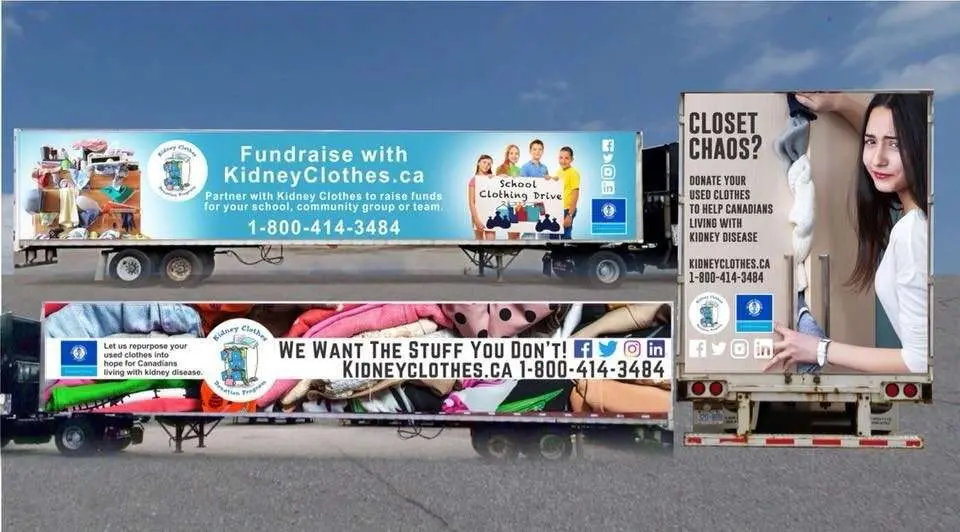 The Kidney Clothes Program vehicle wrap, photo 3