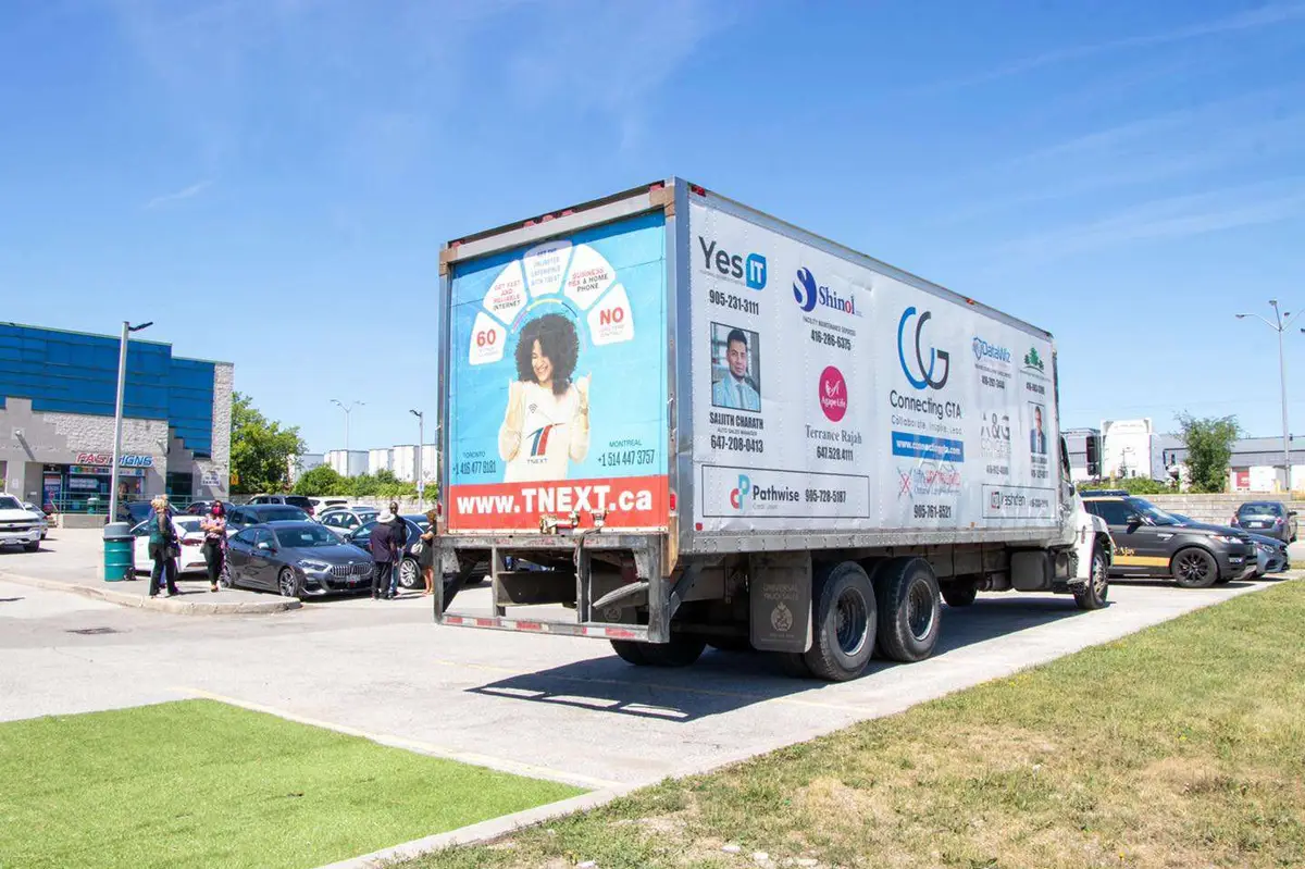 TNext Communications vehicle wrap, photo 2