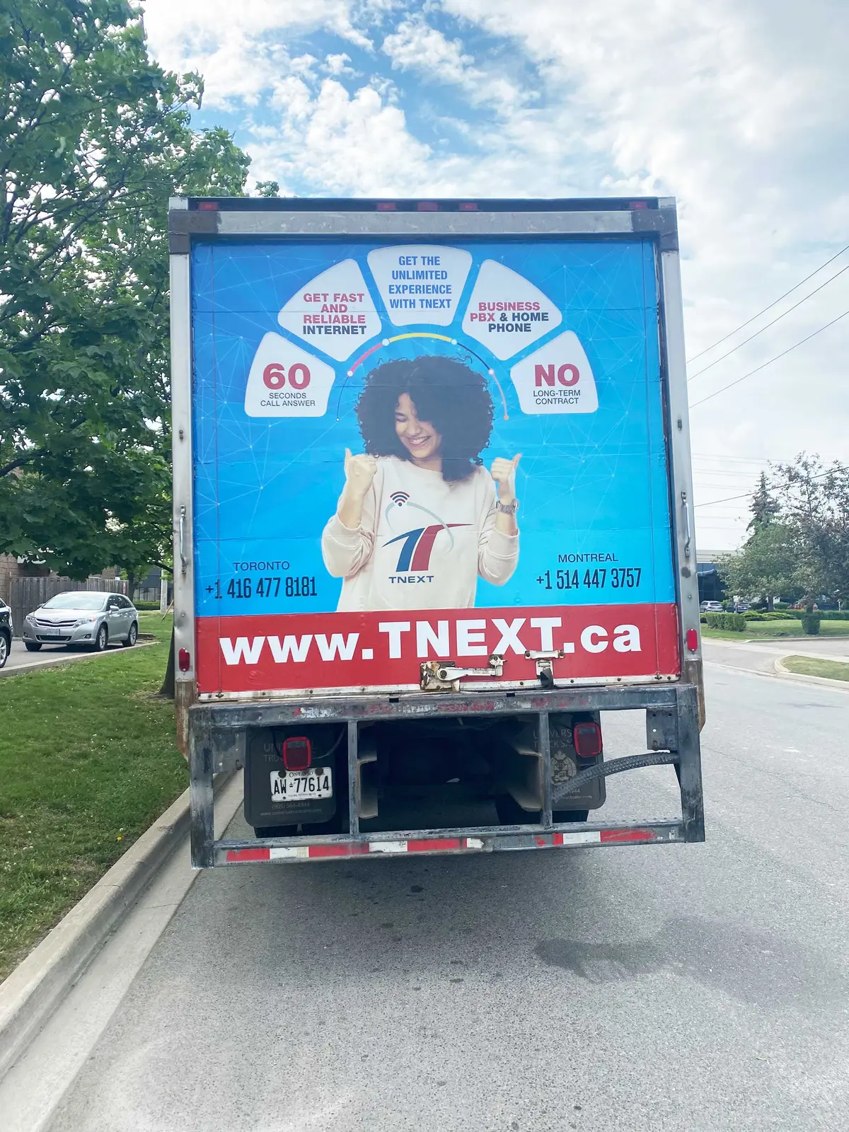 TNext Communications vehicle wrap, photo 4