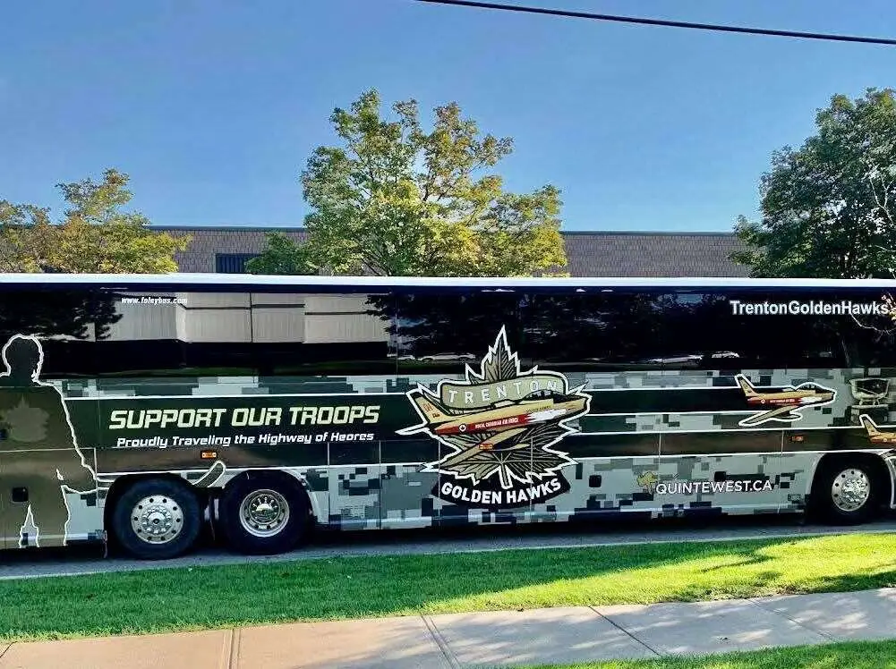 Trenton Golden Hawks vehicle wrap, photo 1
