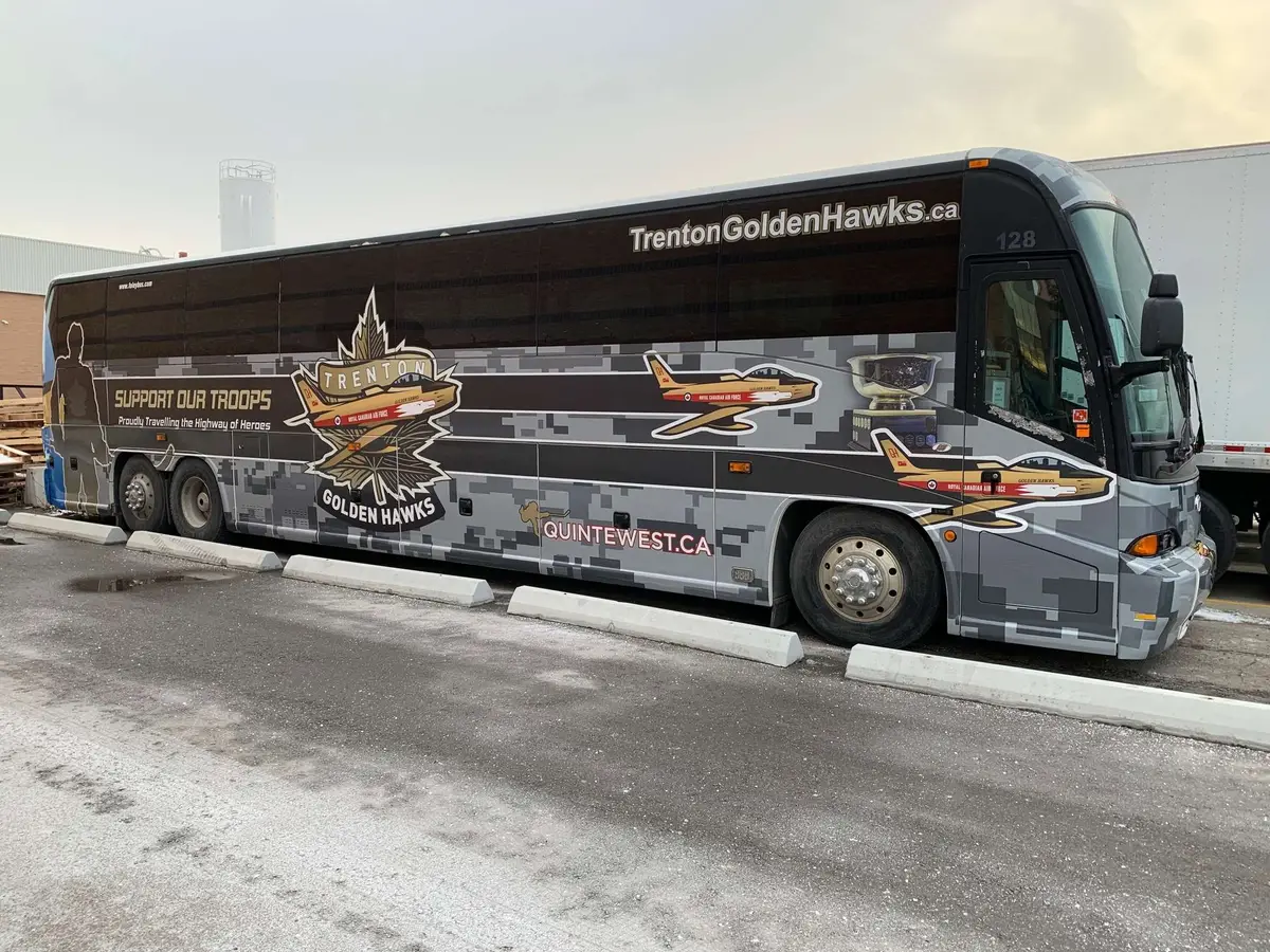 Trenton Golden Hawks vehicle wrap, photo 7