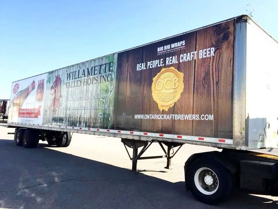 Willamette Valley Hops vehicle wrap, photo 2