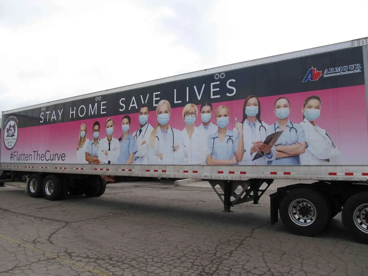Womens Trucking Federation Canada vehicle wrap, photo 6