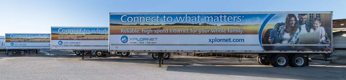 Xplornet Communications vehicle wrap, photo 2